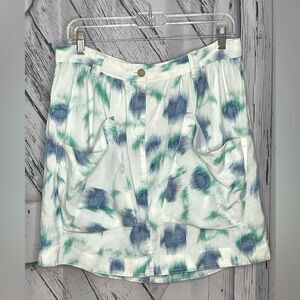 NWT GENERRA Second Skin mini skirt blue/green 10
